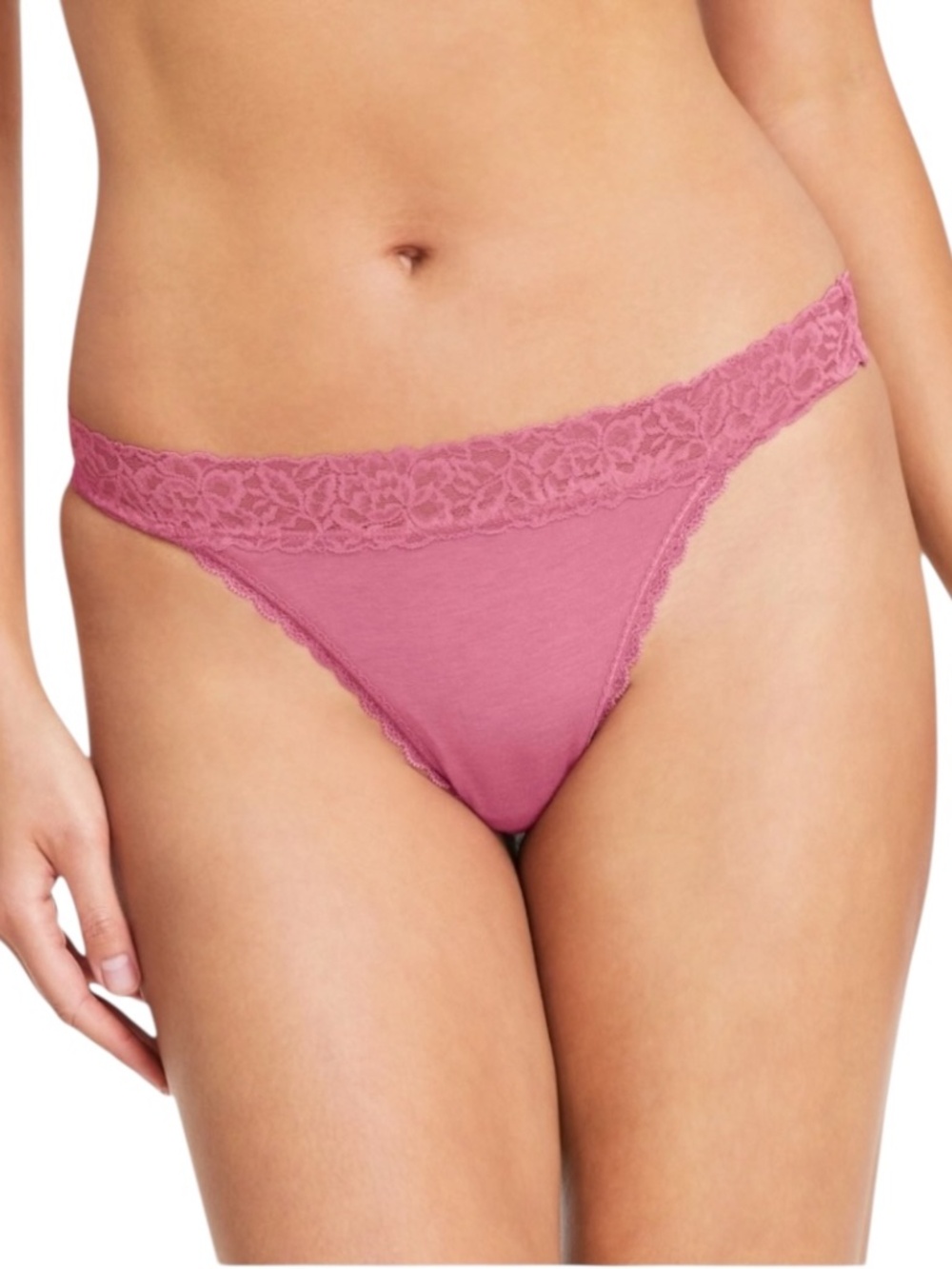 State of Day Berry Breeze Lace Thong Soft Cotton Modal Blend NWT